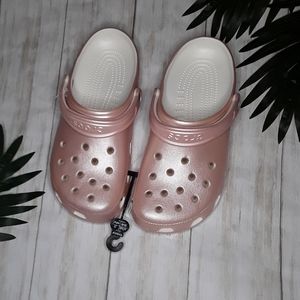 Rose Gold Crocs